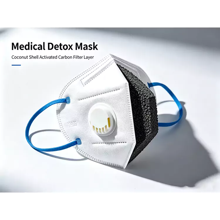 Lekárska detoxikačná maska ​​s uhlíkovou vrstvou